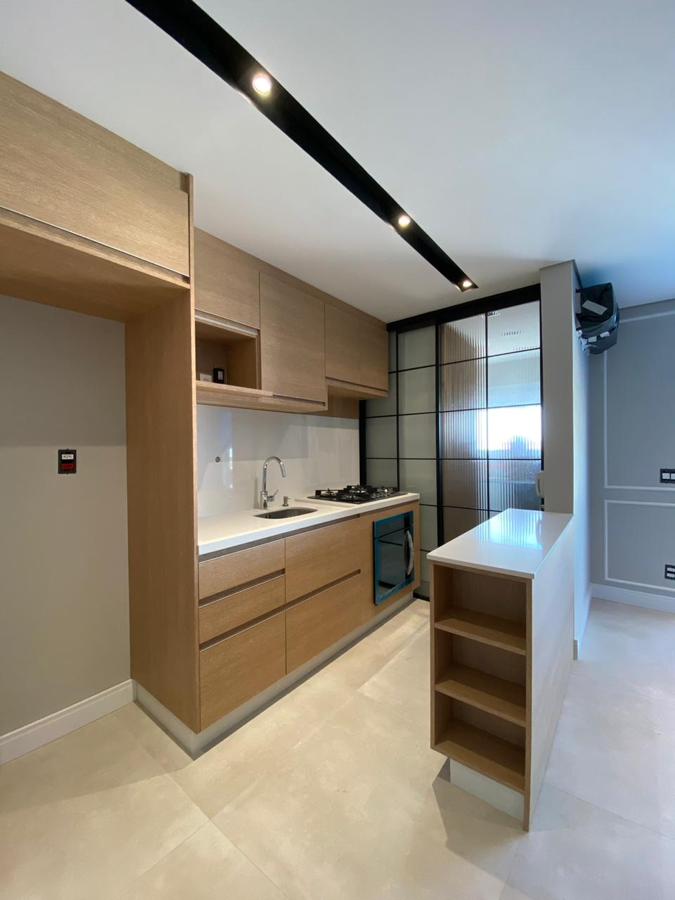 Cozinha no Quartzo Branco Zeus